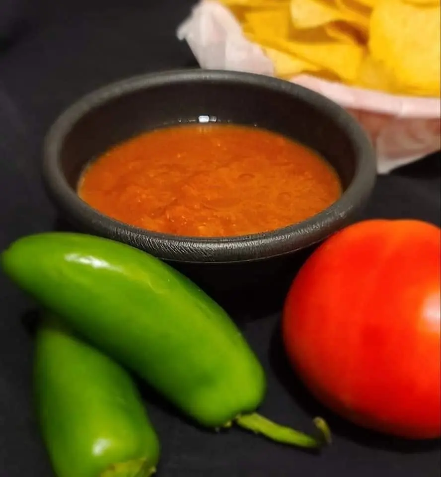 House salsa with chips