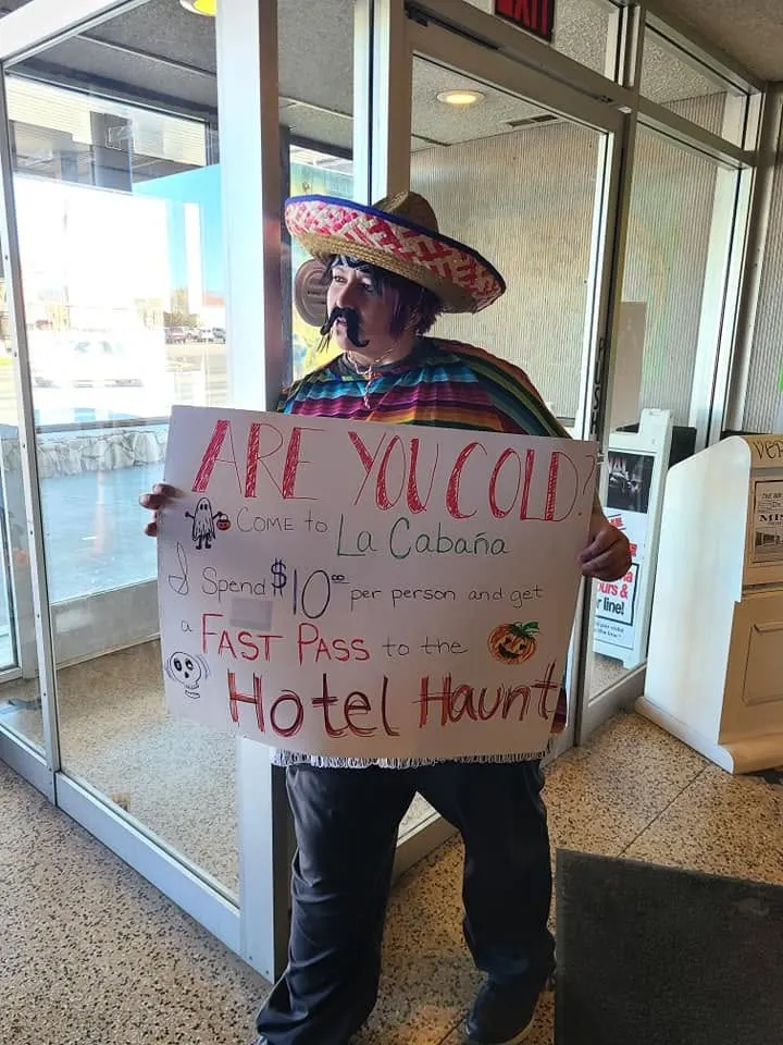 Welcoming guests at the door on a celebration day
